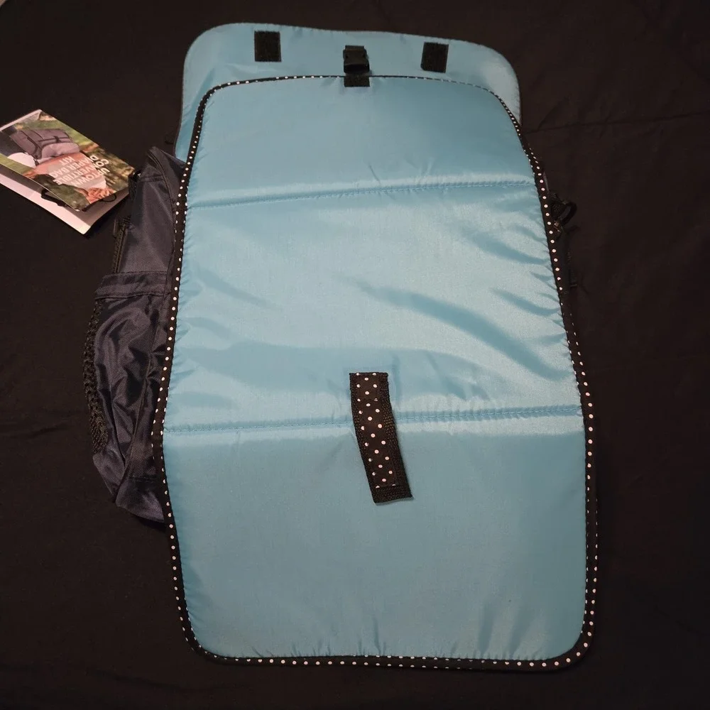 Gemline Navy Uptown Convertible Diaper Bag Kit Messenger Backpack Baby TravelNEW
